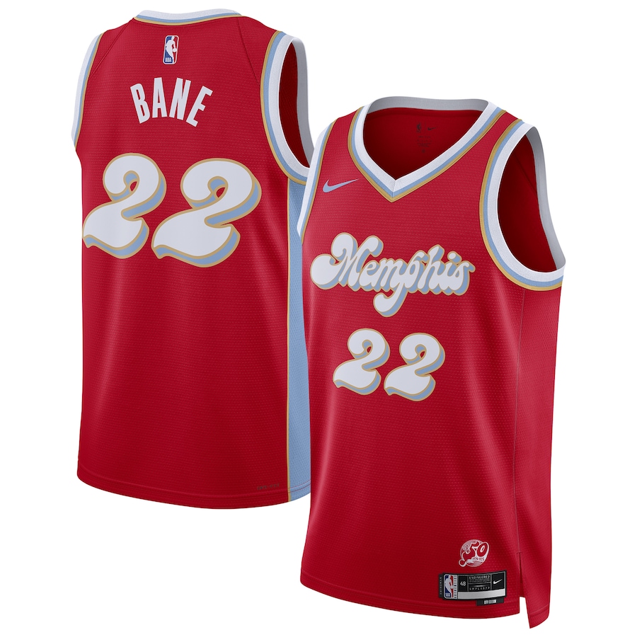 Men Memphis Grizzlies 22 Desmond Bane Nike Red City Edition 2024-25 Swingman Player NBA Jersey
